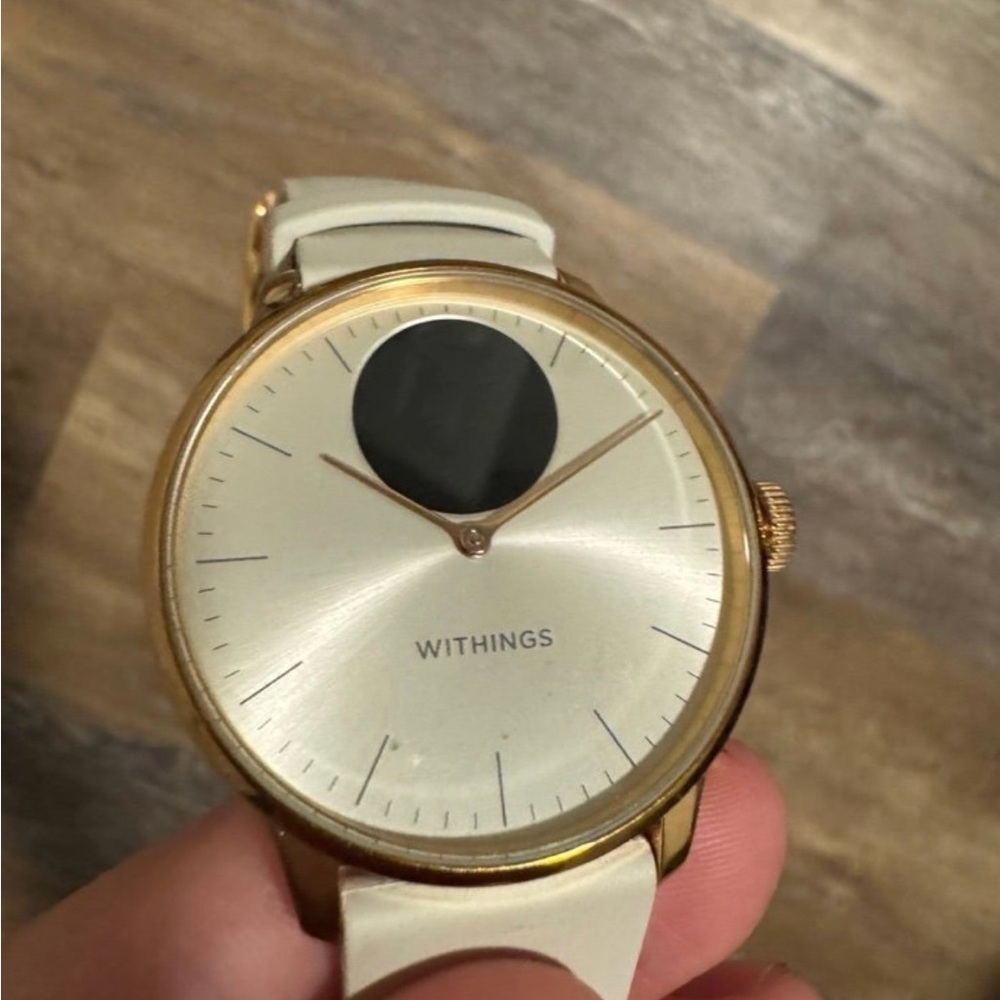 Withings scanwatch light rose gold watch